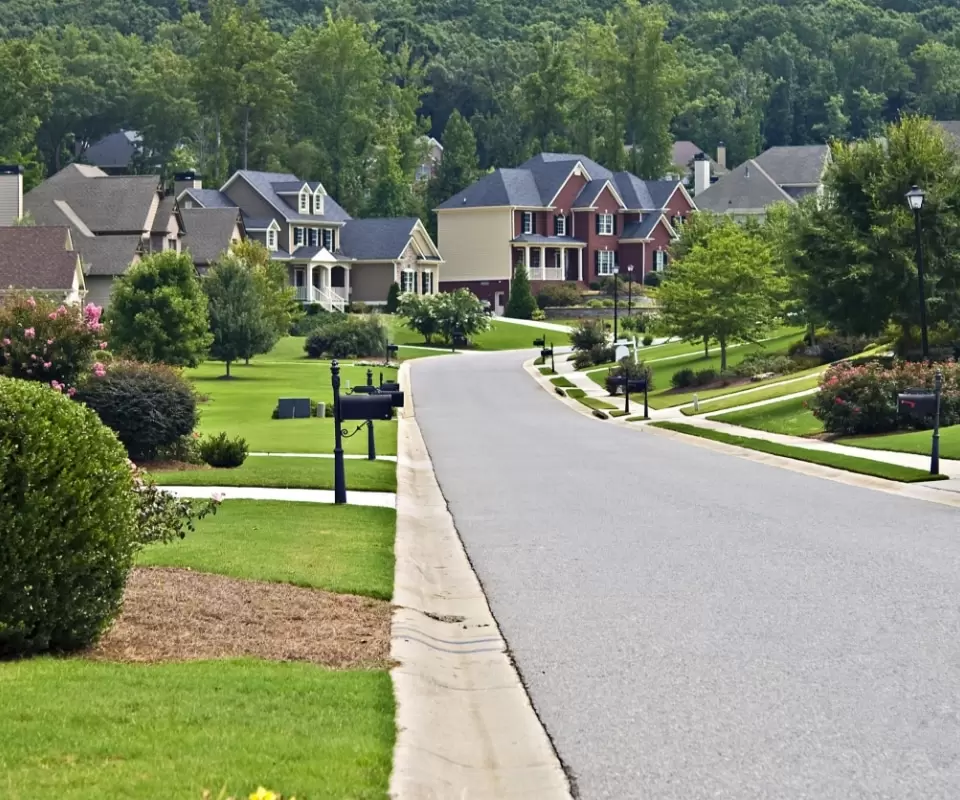 Suburban Neighborhood Quiet Day